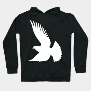 White Dove Silhouette Hoodie